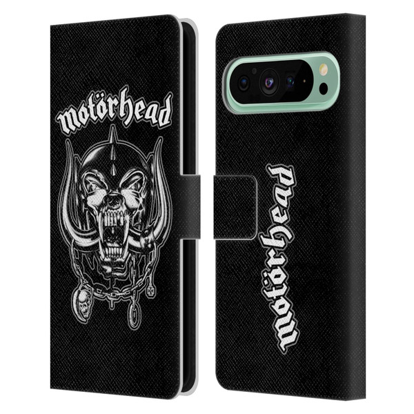 Motorhead Graphics Silver War Pig Leather Book Wallet Case Cover For Google Pixel 9 Pro XL