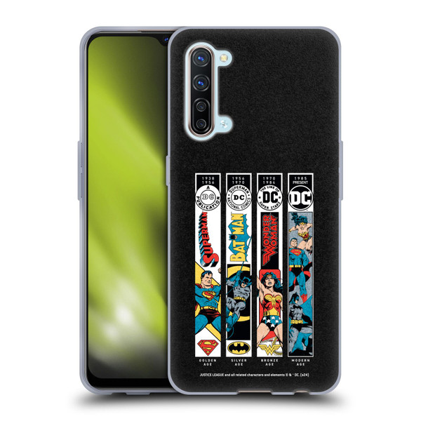 Justice League DC Comics 90th Anniversary Trinity Soft Gel Case for OPPO Find X2 Lite 5G