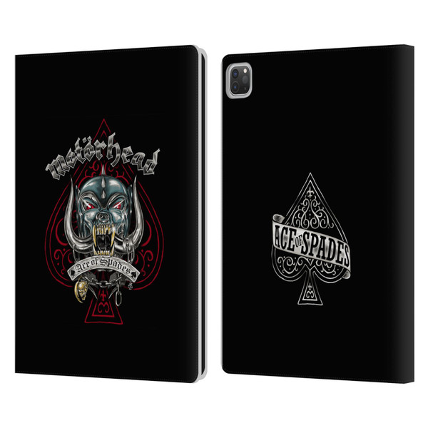 Motorhead Graphics Ace Of Spades Dog Leather Book Wallet Case Cover For Apple iPad Pro 13 M4 2024