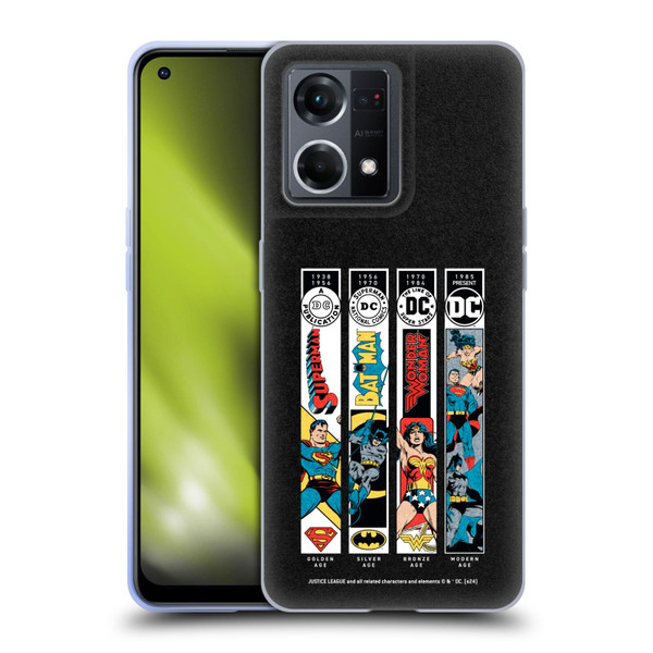 Justice League DC Comics 90th Anniversary Trinity Soft Gel Case for OPPO Reno8 4G