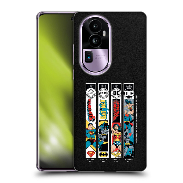 Justice League DC Comics 90th Anniversary Trinity Soft Gel Case for OPPO Reno10 Pro+