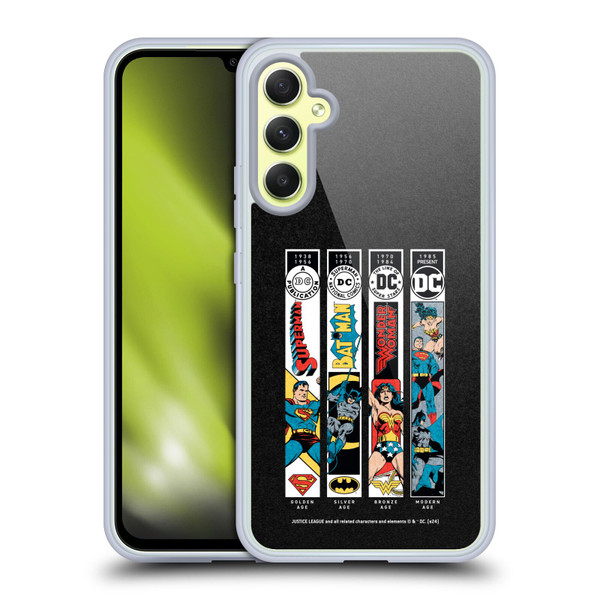 Justice League DC Comics 90th Anniversary Trinity Soft Gel Case for Samsung Galaxy A34 5G