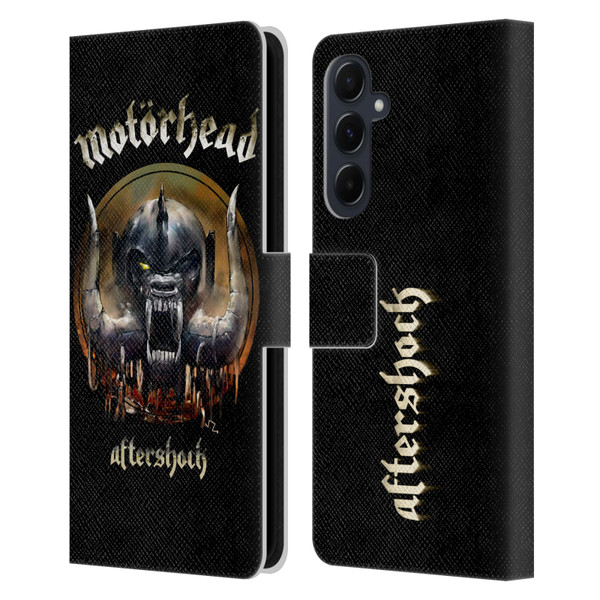 Motorhead Graphics Aftershock Leather Book Wallet Case Cover For Samsung Galaxy A55 5G