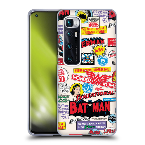 Justice League DC Comics 90th Anniversary Logo Pattern Soft Gel Case for Xiaomi Mi 10 Ultra 5G