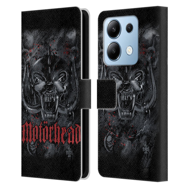 Motorhead Graphics Deathstorm Leather Book Wallet Case Cover For Xiaomi Redmi Note 13/13 Pro 5G