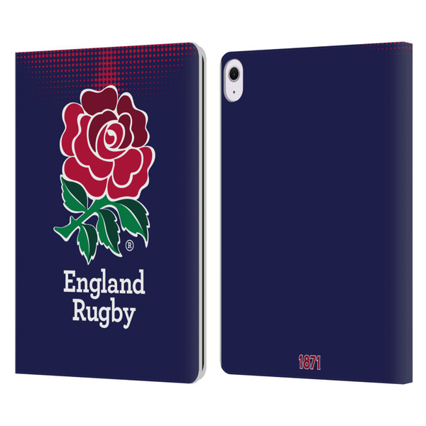 England Rugby Union 2016/17 The Rose Alternate Kit Leather Book Wallet Case Cover For Apple iPad Air 13 2024