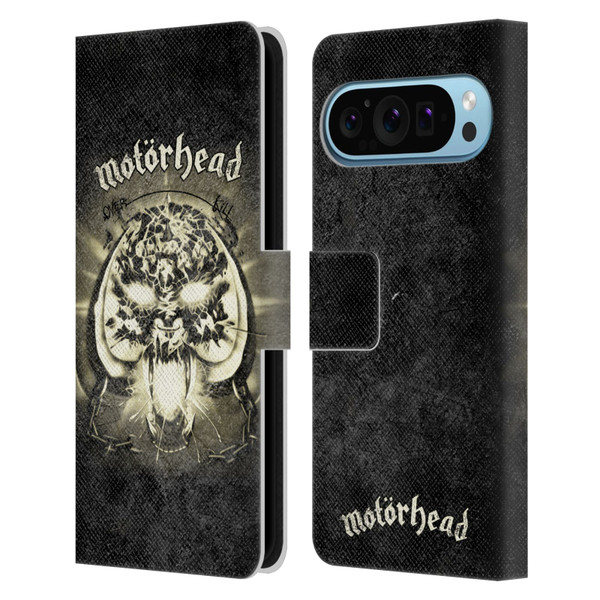 Motorhead Key Art Overkill Leather Book Wallet Case Cover For Google Pixel 9 / Pixel 9 Pro