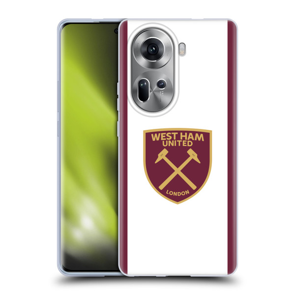 West Ham United FC 2024/25 Crest Kit Third Soft Gel Case for OPPO Reno11