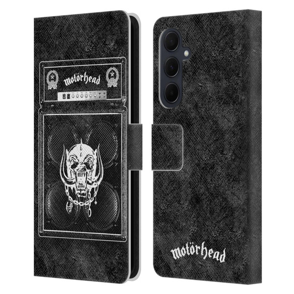Motorhead Key Art Amp Stack Leather Book Wallet Case Cover For Samsung Galaxy A35 5G