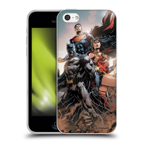 Justice League DC Comics Comic Book Covers Rebirth Trinity #1 Soft Gel Case for Apple iPhone 5c