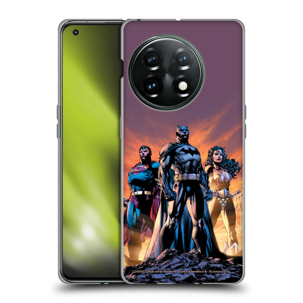 Justice League DC Comics Comic Book Covers Icons Trinity Soft Gel Case for OnePlus 11 5G