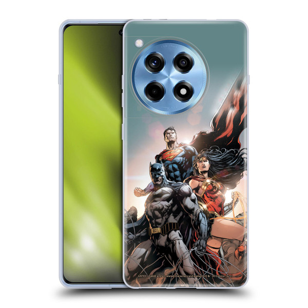 Justice League DC Comics Comic Book Covers Rebirth Trinity #1 Soft Gel Case for OnePlus 12R