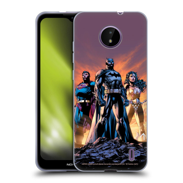 Justice League DC Comics Comic Book Covers Icons Trinity Soft Gel Case for Nokia C10 / C20