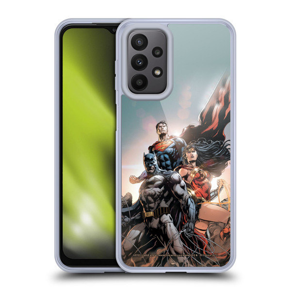 Justice League DC Comics Comic Book Covers Rebirth Trinity #1 Soft Gel Case for Samsung Galaxy A23 / 5G (2022)