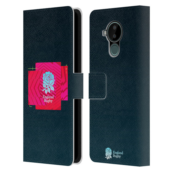 England Rugby Union This Rose Means Everything Slogan in Black Leather Book Wallet Case Cover For Nokia C30