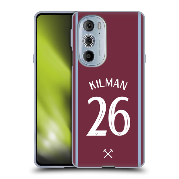 West Ham United FC 2024/25 Players Home Kit Max Kilman Soft Gel Case for Motorola Edge X30