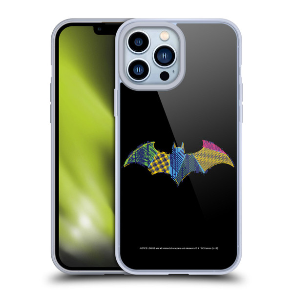 Justice League DC Comics Dark Electric Pop Icons Batman Soft Gel Case for Apple iPhone 13 Pro Max