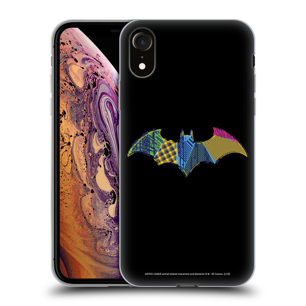 Justice League DC Comics Dark Electric Pop Icons Batman Soft Gel Case for Apple iPhone XR