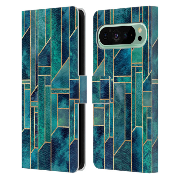 Elisabeth Fredriksson Geometric Design And Pattern Blue Skies Leather Book Wallet Case Cover For Google Pixel 9 Pro XL