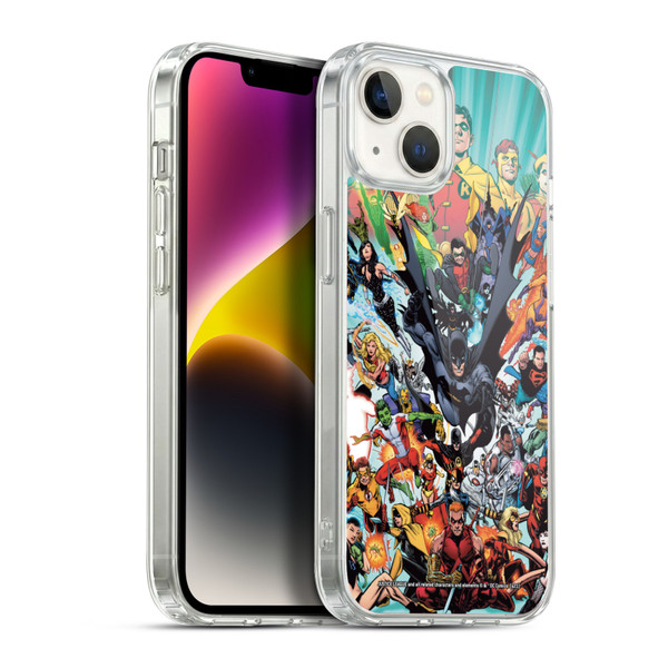 Justice League DC Comics Teen Titans Comic Art #100 Variant Soft Gel Case for Apple iPhone 14 Plus & MagSafe