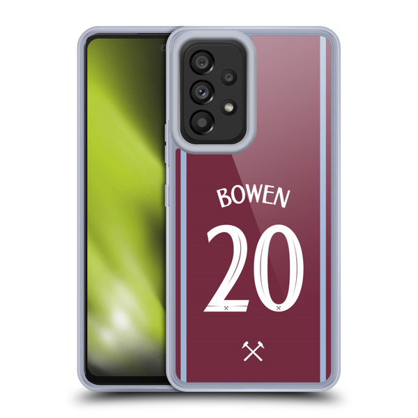 West Ham United FC 2024/25 Players Home Kit Jarrod Bowen Soft Gel Case for Samsung Galaxy A53 5G (2022)