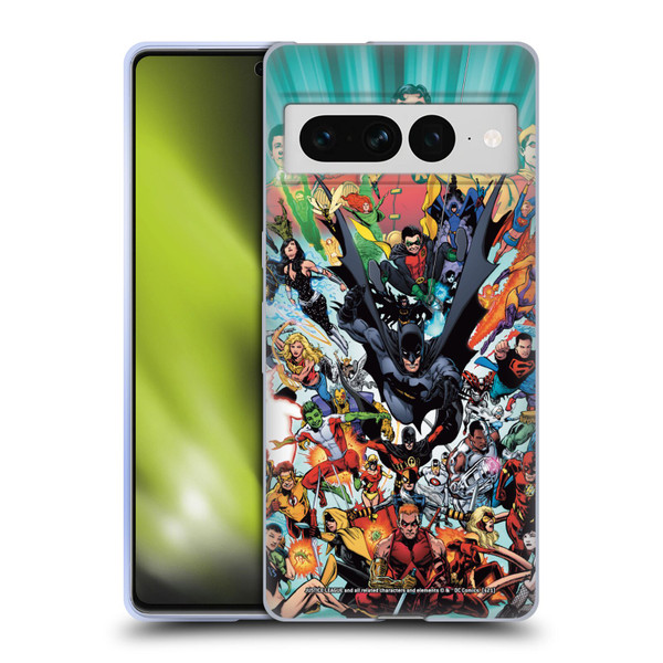 Justice League DC Comics Teen Titans Comic Art #100 Variant Soft Gel Case for Google Pixel 7 Pro