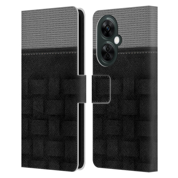 Alyn Spiller Luxury Charcoal Leather Book Wallet Case Cover For OnePlus Nord CE 3 Lite 5G