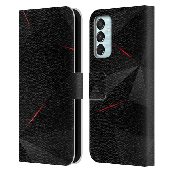 Alyn Spiller Tectonic Red Leather Book Wallet Case Cover For Samsung Galaxy M15/F15 5G