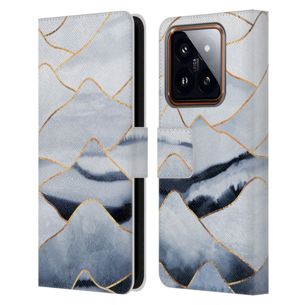 Elisabeth Fredriksson Sparkles Mountains Leather Book Wallet Case Cover For Xiaomi 14