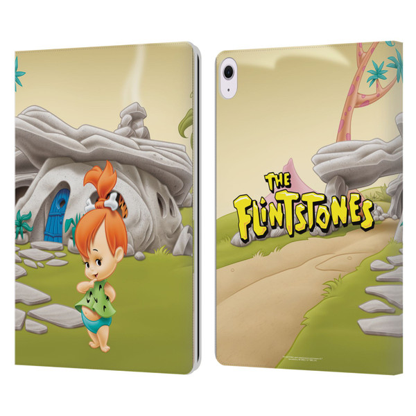 The Flintstones Characters Pebbles Flintstones Leather Book Wallet Case Cover For Apple iPad Air 13 2024