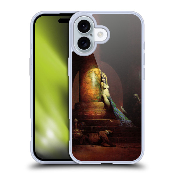 Frank Frazetta Fantasy Egyptian Queen Soft Gel Case for Apple iPhone 16