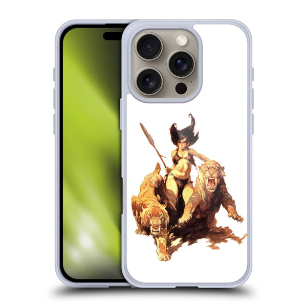 Frank Frazetta Fantasy The Huntress Soft Gel Case for Apple iPhone 16 Pro