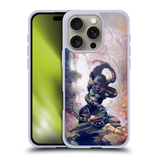 Frank Frazetta Fantasy Gorilla With Snake Soft Gel Case for Apple iPhone 16 Pro