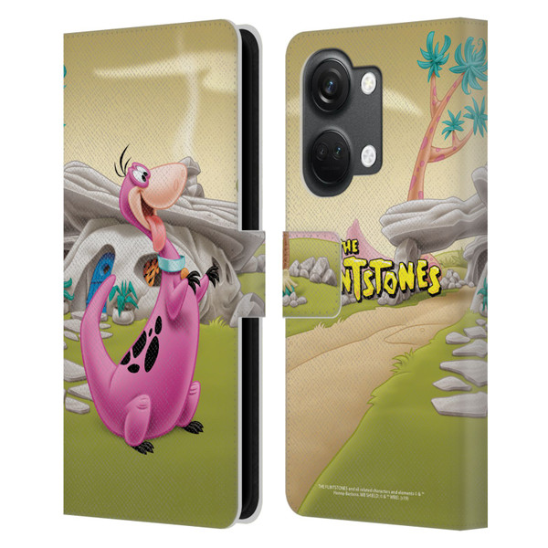 The Flintstones Characters Dino Leather Book Wallet Case Cover For OnePlus Nord 3 5G