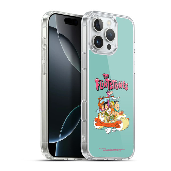 The Flintstones Graphics Family Soft Gel Case for Apple iPhone 16 Pro Max & MagSafe