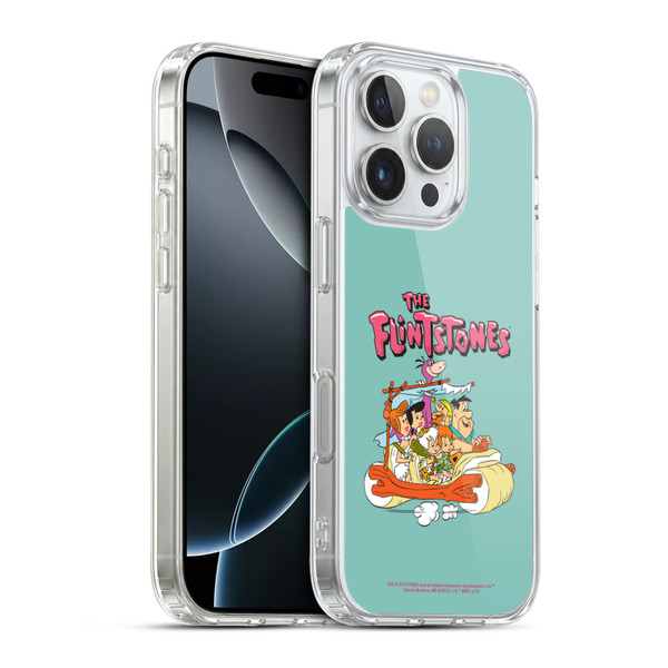 The Flintstones Graphics Family Soft Gel Case for Apple iPhone 16 Pro & MagSafe