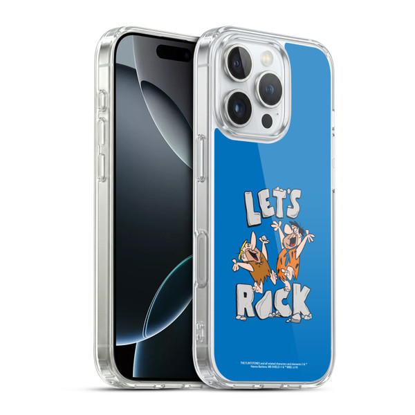 The Flintstones Graphics Fred And Barney Soft Gel Case for Apple iPhone 16 Pro & MagSafe