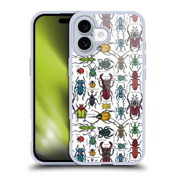 Katerina Kirilova Graphics Beetles Soft Gel Case for Apple iPhone 16