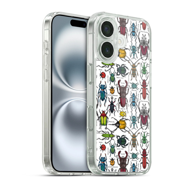 Katerina Kirilova Graphics Beetles Soft Gel Case for Apple iPhone 16 & MagSafe