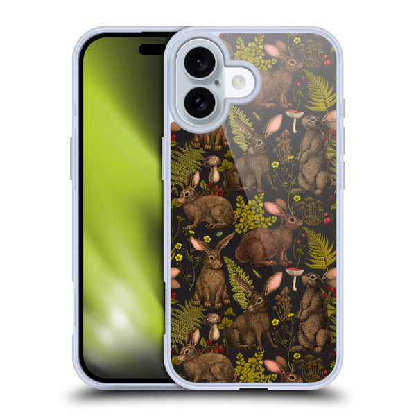 Katerina Kirilova Graphics Rabbits Soft Gel Case for Apple iPhone 16