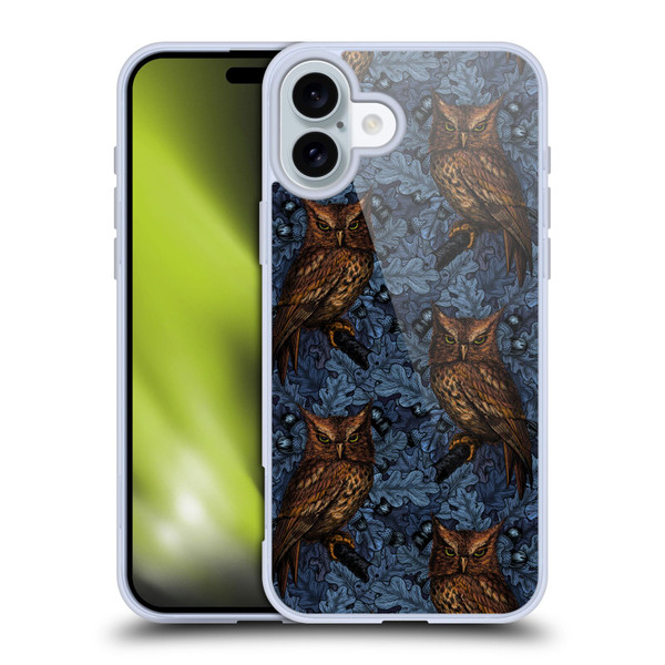 Katerina Kirilova Graphics Night Owls Soft Gel Case for Apple iPhone 16 Plus