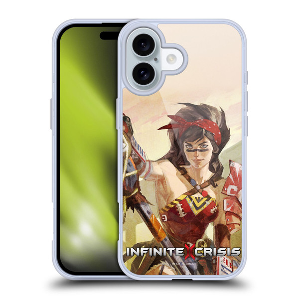 Infinite Crisis Characters Atomic Wonder Woman Soft Gel Case for Apple iPhone 16