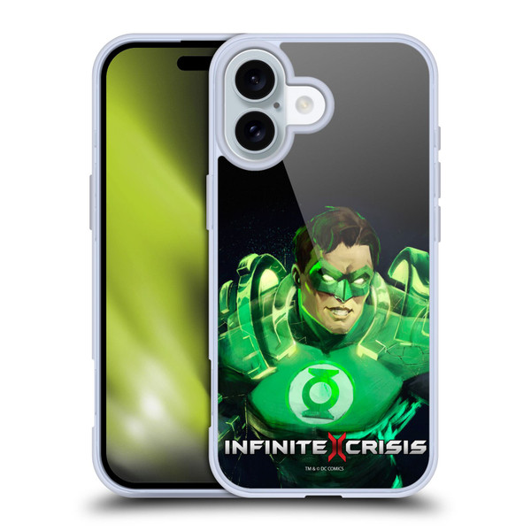 Infinite Crisis Characters Green Lantern Soft Gel Case for Apple iPhone 16