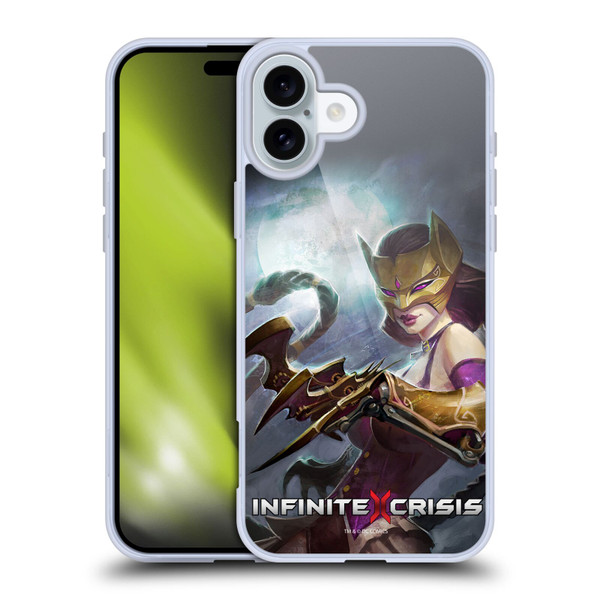 Infinite Crisis Characters Catwoman Soft Gel Case for Apple iPhone 16 Plus