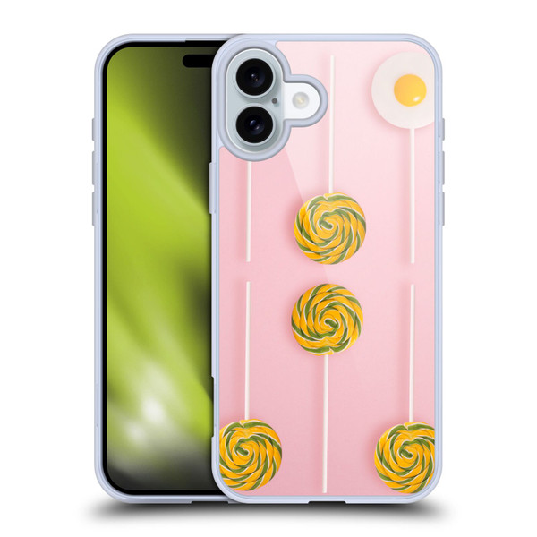 Pepino De Mar Patterns 2 Lollipop Soft Gel Case for Apple iPhone 16 Plus