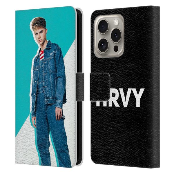 HRVY Graphics Calendar 8 Leather Book Wallet Case Cover For Apple iPhone 16 Pro