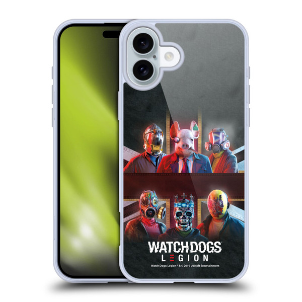 Watch Dogs Legion Artworks Flag Soft Gel Case for Apple iPhone 16 Plus