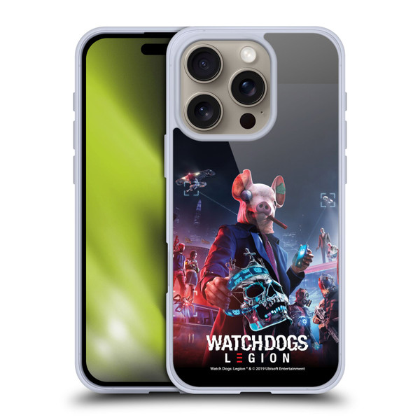 Watch Dogs Legion Artworks Winston Skull Soft Gel Case for Apple iPhone 16 Pro