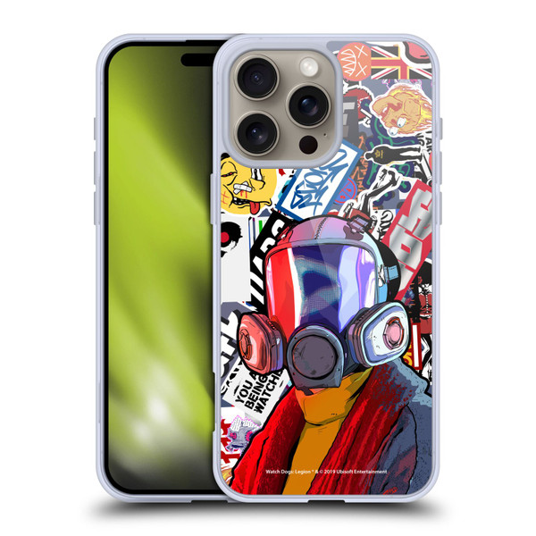 Watch Dogs Legion Street Art Granny Stickerbomb Soft Gel Case for Apple iPhone 16 Pro Max