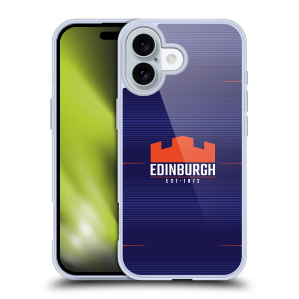 Edinburgh Rugby 2023/24 Crest Kit Home Soft Gel Case for Apple iPhone 16